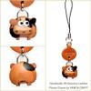 Cow Leather Zodiac Mascot mobile/Cellphone Charm VANCA CRAFT-Collectible Cute Mascot Made in Japan view 4