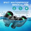 Waterproof Military 7x50 Marine Binoculars,Hooway Binoculars with w/Internal Rangefinder & Compass for Navigation,Boating(Black) view 2