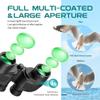 Waterproof Military 7x50 Marine Binoculars,Hooway Binoculars with w/Internal Rangefinder & Compass for Navigation,Boating(Black) view 4