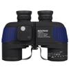 Waterproof Fogproof Military Marine Binoculars,Hooway 7x50 Binoculars with w/Internal Rangefinder & Compass for Navigation,Boating,Bird Watching(Blue) view 1