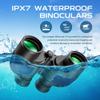 Waterproof Fogproof Military Marine Binoculars,Hooway 7x50 Binoculars with w/Internal Rangefinder & Compass for Navigation,Boating,Bird Watching(Blue) view 2