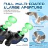 Waterproof Fogproof Military Marine Binoculars,Hooway 7x50 Binoculars with w/Internal Rangefinder & Compass for Navigation,Boating,Bird Watching(Blue) view 4
