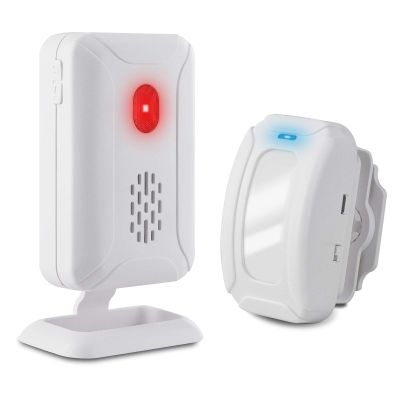 SuperInk 1 Set Motion Sensor Doorbell, Wireless PIR Motion Sensor Detector Security Alarm Chime for Shop Store Office Welcome Doorbell,Mailbox Alert, Caregiver Reminder for Elderly, Visitor Bell