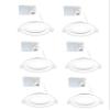 LED FANTASY 4-Inch 9W 120V Recessed Ultra Thin Ceiling LED Panel Downlight Light Dimmable Retrofit Slim Wafer IC Rated ETL Energy Star 750 Lumens 3000K (Warm White) 6 Pack view 1