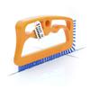 Fuginator Scrub Brush for Tile and Grout: Stiff Nylon Bristle Scrubbing Brush - Bathtub and Shower Scrubber for Floor Joints and Tile Seams - Cleaning Brush (Orange/Blue) view 1