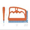 Fuginator Scrub Brush for Tile and Grout: Stiff Nylon Bristle Scrubbing Brush - Bathtub and Shower Scrubber for Floor Joints and Tile Seams - Cleaning Brush (Orange/Blue) view 4