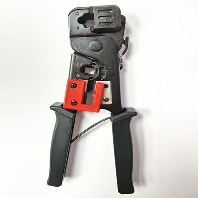 InstallerCCTV RJ45 Crimp Tool, Telephone Cable Ethernet Cable Stripper Cutter, Multi-Function for Rj45 RJ11 RJ12 Modular Connector