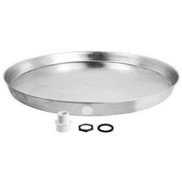 Rheem AP12941 Aluminum Water Heater Drain Pan with Fittings, 22-Inch