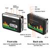 USB Cassette to MP3 Converter, Portable Walkman Cassette Audio Music Player Tape-to-MP3 Converter with Earphones, Volume Control, Auto Reverse, No PC Required view 2