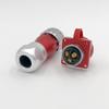 CNLINKO 3 Pin Power Industrial Circular Connector, Male Plug & Female Panel Mount Receptacles Socket Jack, Outdoor Waterproof IP67, AC DC, Zinc Alloy Metal Case, Heavy Duty view 2