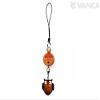Vanca.com Alphabet Owl C Leather Animal mobile/Cellphone Charm VANCA CRAFT-Collectible Cute Mascot Made in Japan view 3