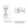CNLINKO RJ45 Ethernet Industrial Connector, Male Plug & Female Panel Mount Receptacles Socket Jack, Outdoor Waterproof IP67, Metal Case, Fast Data view 3