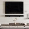 WALI Universal Soundbar Wall Mount, Center Channel Speaker Wall Mount Dual Bracket Hold up to 33 lbs, Arms Extend Adjustment from 3.5 to 6.1 inch (SLK202), Black view 2