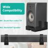 WALI Universal Soundbar Wall Mount, Center Channel Speaker Wall Mount Dual Bracket Hold up to 33 lbs, Arms Extend Adjustment from 3.5 to 6.1 inch (SLK202), Black view 3