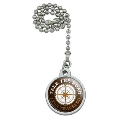 GRAPHICS & MORE Take The Road Less Traveled Compass Ceiling Fan and Light Pull Chain