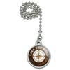 GRAPHICS & MORE Take The Road Less Traveled Compass Ceiling Fan and Light Pull Chain view 1
