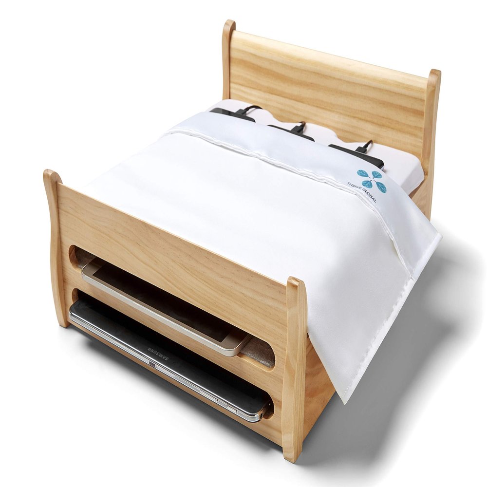 Arianna Huffington's Phone Bed Charging Station (Oak)
