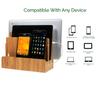 Great Useful Stuff G.U.S. Multi-Device Charging Station Dock & Organizer - Multiple Finishes Available. for Laptops, Tablets, and Phones - Strong Build, Eco-Friendly Bamboo view 2