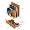 Great Useful Stuff G.U.S. Multi-Device Charging Station Dock & Organizer - Multiple Finishes Available. for Laptops, Tablets, and Phones - Strong Build, Eco-Friendly Bamboo view 3