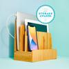Great Useful Stuff G.U.S. Multi-Device Charging Station Dock & Organizer - Multiple Finishes Available. for Laptops, Tablets, and Phones - Strong Build, Eco-Friendly Bamboo view 4