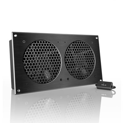 AC Infinity AIRPLATE S7, Quiet Cooling Fan System 12" with Speed Control, for Home Theater AV Cabinets