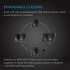 AC Infinity AIRPLATE S7, Quiet Cooling Fan System 12" with Speed Control, for Home Theater AV Cabinets view 4