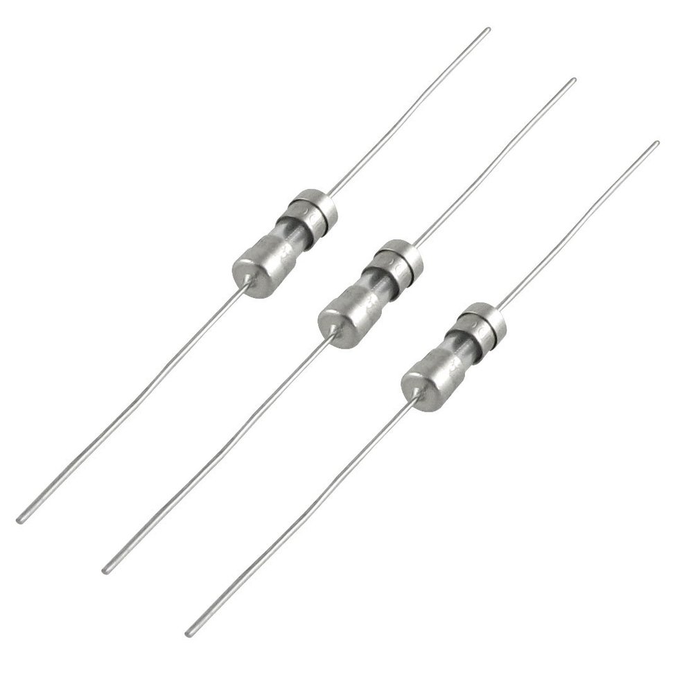 Aexit 10 x Electrical 250V 3A Through Hole 3.6 x 10mm Slow Blow Acting Fuses axia-l Fuse