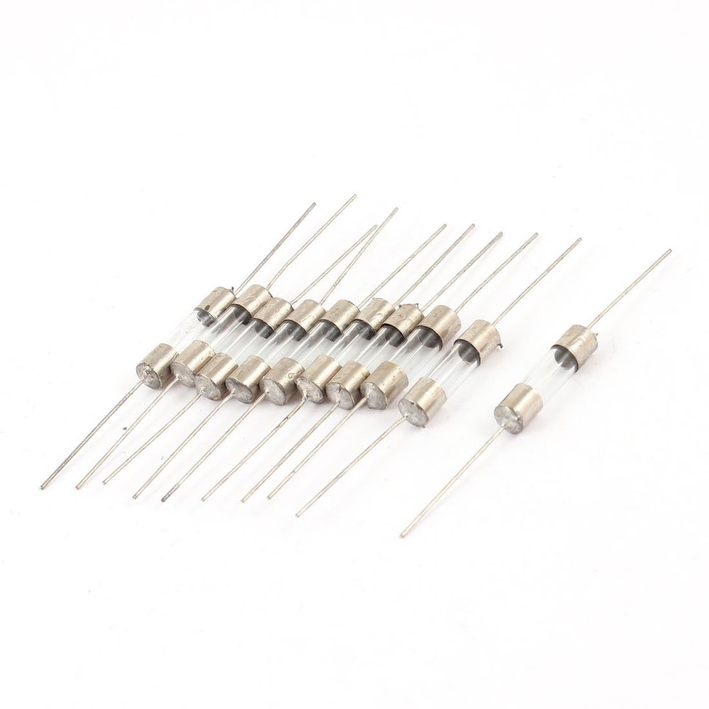Aexit axia-l Lead Fuses Fast Acting 5mm x 20mm Glass Fuse Tube 250V 15A Cartridge Fuses 10 Pcs