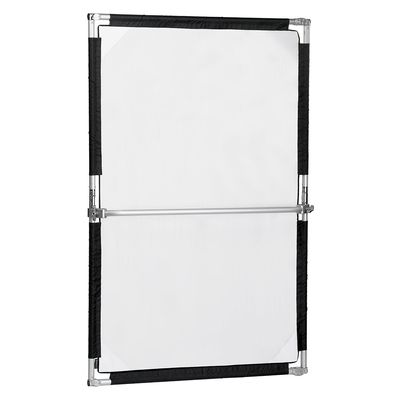 Pro Studio Solutions 100cm x 150cm (39.5in x 59in) Sun Scrim - Collapsible Frame Diffusion & Silver/White Reflector Kit with Handle and Carry Bag