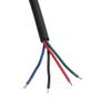 Aexit 5Pairs Black Electrical Wire Plastic LED Light Strips Male Female 4P Waterproof Connector Stranded Wire w Cable view 2