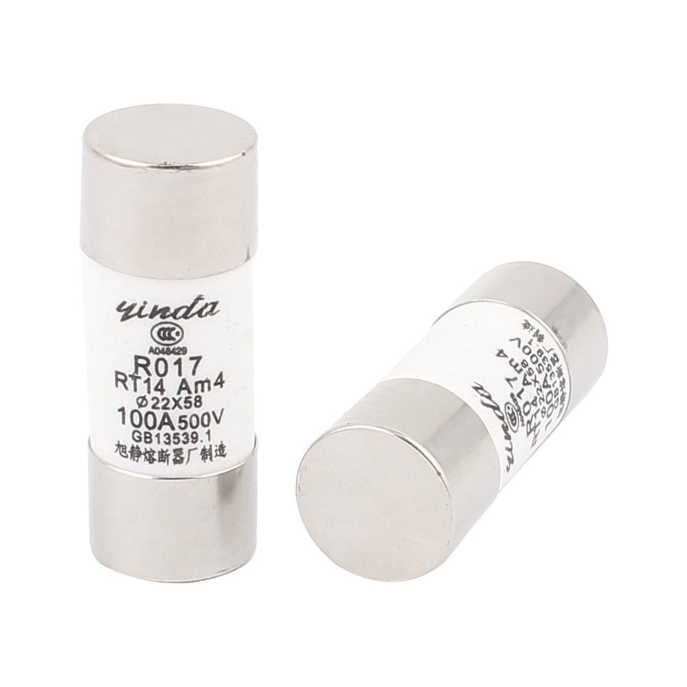 Aexit Fast Blow Fuses Ceramic Fuses 100A 500V 22mm x Fuse Links 58mm 2Pcs