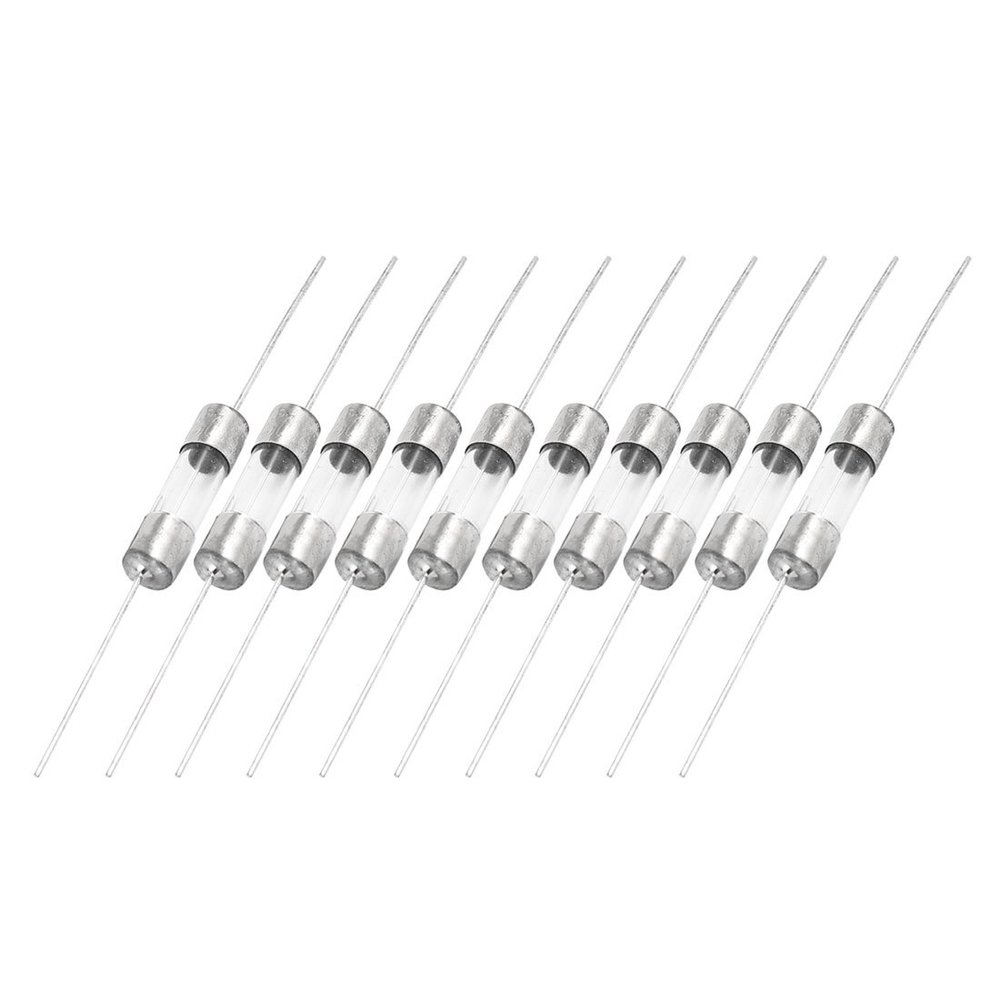 Aexit axia-l Lead Fuses Fast Acting 5mm x 20mm Glass Fuse Tube 250V 12A Cartridge Fuses 10 Pcs