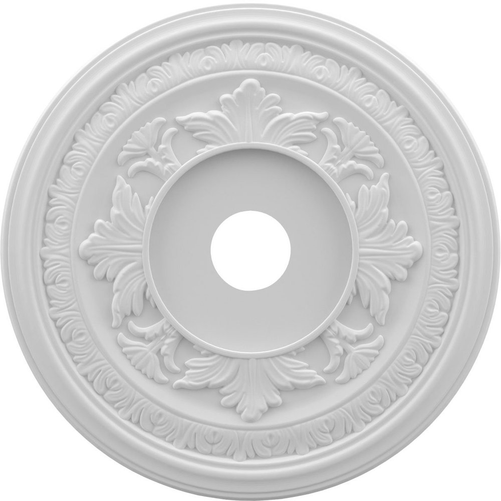 Ekena Millwork CMP22BA Baltimore Thermoformed PVC Ceiling Medallion (Fits Canopies up to 7 3/4"), 22"OD x 3 1/2"ID x 1"P