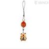 Alphabet Pig A Leather Animal Mobile/Cellphone Charm VANCA CRAFT-Collectible Cute Mascot Made in Japan view 3
