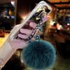 Case for Galaxy A310,Fluffy Pom-pom Ball Hairy Fur Pearl Diamond Rhinestone Hand Chain Holder Bracelet Shiny Reflective Mirror Case for Samsung Galaxy A310 A3 2016 (Star Green) view 2