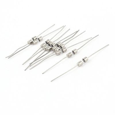 Aexit 10 Pcs Fuses 3mm x 10mm axia-l Leads Fast Acting Glass Fuses Tube Cartridge Fuses 5Amp 250V