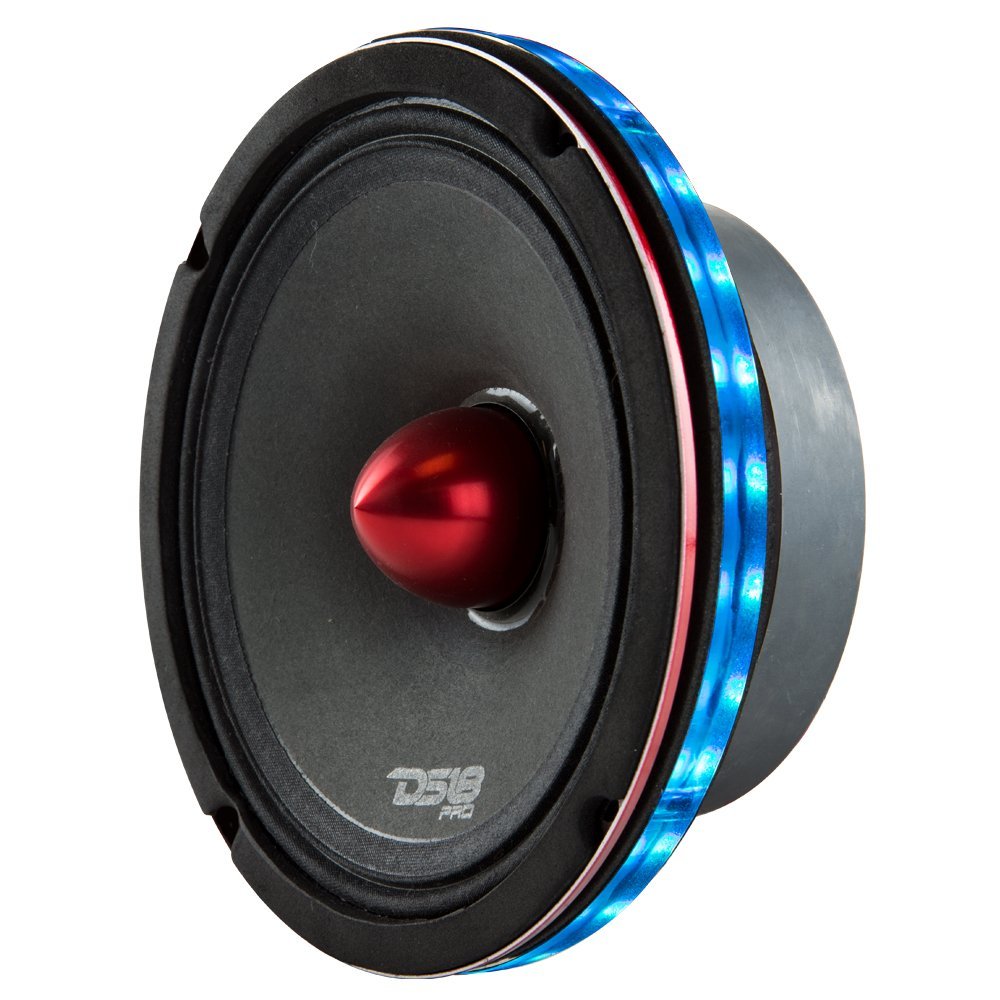 DS18 LRING8 SPEAKER GRILL RING - Fits 8 Speaker, RGB LED Lighting, Acrylic Ring, Marine Watertight Seal, Compatible with RGB Remote Module - One Ring