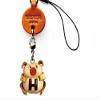 Vanca.com Alphabet Pig H Leather Animal mobile/Cellphone Charm VANCA CRAFT-Collectible Cute Mascot Made in Japan view 1