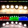 LED Deck Lights Kit, 20pcs 1.22 Smart WiFi Control Low Voltage RGBW Recessed LED Lighting, Waterproof Deck Stair Lights for Yard Garden Stair Patio Pool view 2
