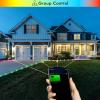 LED Deck Lights Kit, 20pcs 1.22 Smart WiFi Control Low Voltage RGBW Recessed LED Lighting, Waterproof Deck Stair Lights for Yard Garden Stair Patio Pool view 3