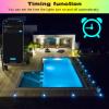 LED Deck Lights Kit, 20pcs 1.22 Smart WiFi Control Low Voltage RGBW Recessed LED Lighting, Waterproof Deck Stair Lights for Yard Garden Stair Patio Pool view 4