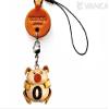 Alphabet Pig O Leather Animal Mobile/Cellphone Charm VANCA Craft-Collectible Cute Mascot Made in Japan view 1