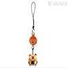 Alphabet Pig W Leather Animal Mobile/Cellphone Charm VANCA Craft-Collectible Cute Mascot Made in Japan view 3