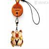 Vanca.com Alphabet Pig Y Leather Animal mobile/Cellphone Charm VANCA CRAFT-Collectible Cute Mascot Made in Japan view 1