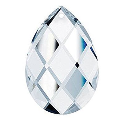 Set of 20-38 mm Clear Asfour Crystal 30% Full Lead Pearshape Crystal Chandelier parts Wholesale 1 Hole