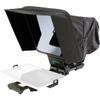MAGICUE Mobile Teleprompter System | Carbon Fiber and Aluminum Build | Nylon Hood and Anti-Glare Visor | 13" Diagonal 60/40 Beam Splitter Glass | iPad Tablet Smartphone Compatible Up to 15" view 1