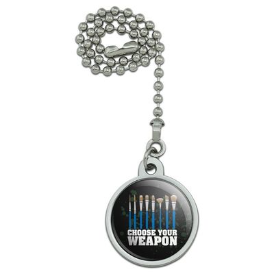 GRAPHICS & MORE Choose Your Weapon Artist Paint Paintbrush Ceiling Fan and Light Pull Chain