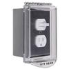Safety Technology International, Inc. STI-6519 Single-Gang Hinged Clear Protective Polycarbonate Cover Multipurpose with Mounting Plate view 2