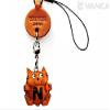 Alphabet Cat N Leather Animal Mobile/Cellphone Charm VANCA Craft-Collectible Cute Mascot Made in Japan view 1