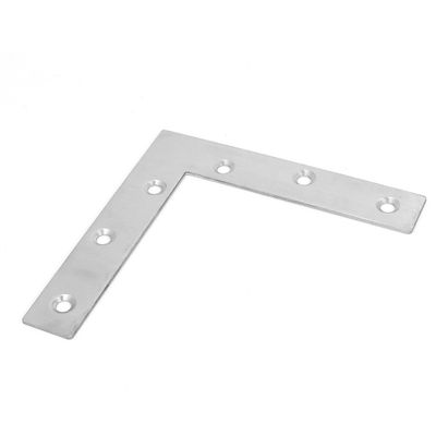 uxcell 120mmx120mm Flat L Shape Corner Brace Repair Plate Right Angle